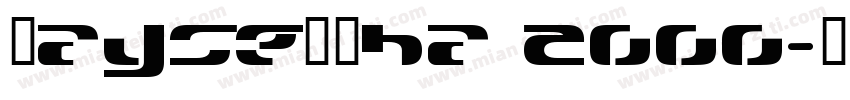 Saysettha 2000字体转换